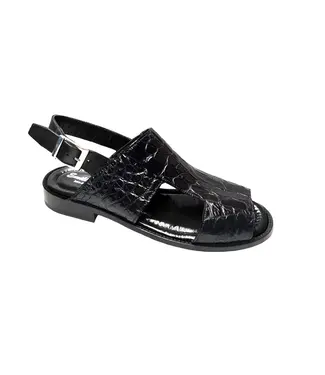 Fennix Fennix Diego Men's Sandal  Black Genuine Alligator (FX1077)