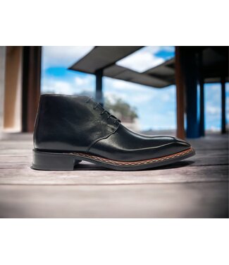 Emilio Franco Emilio Franco Rocco Men's Shoes Black Calf-Skin Leather Boot, (EF2907)