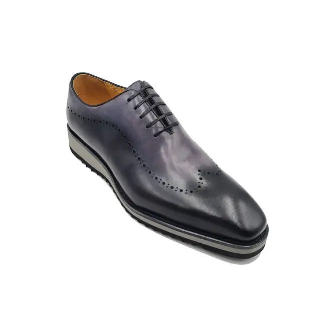 Carrucci Calfskin Rubber Soled Wholecut Oxford Shoes KS515-33T