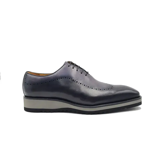 Carrucci Calfskin Rubber Soled Wholecut Oxford Shoes KS515-33T