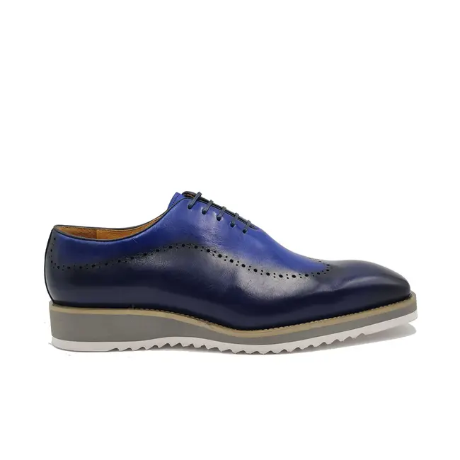 Calfskin Rubber Soled Wholecut Oxford Shoes KS515-33T