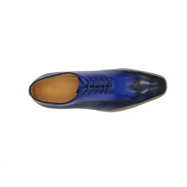 Carrucci Calfskin Rubber Soled Wholecut Oxford Shoes KS515-33T