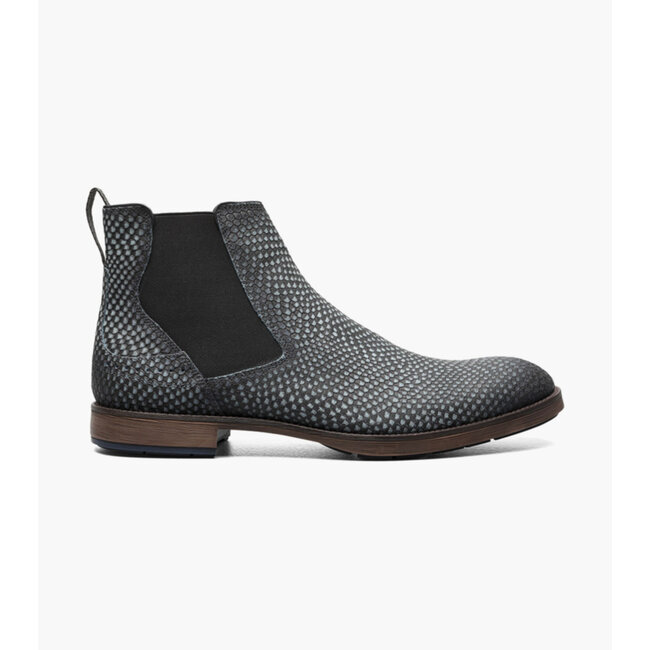 Stacy Adams Kayden Plain Toe Chelsea Boot Navy & Brown