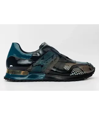 Vinci Leather VINCI THE MILANO SNK GREEN LEATHER SNEAKER