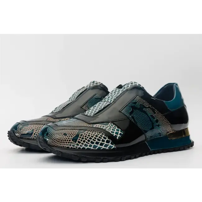 Vinci Leather VINCI THE MILANO SNK GREEN LEATHER SNEAKER