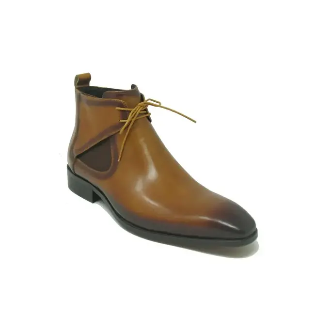 Carrucci Calfskin Lace-up Chukka  Men's Boot