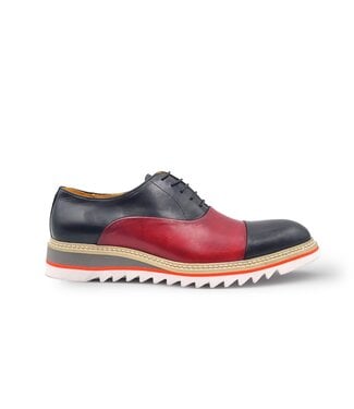 Carrucci KS552-03T Distinguished Modern Classic Spectator, Cap-toe