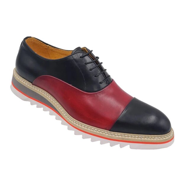 Carrucci KS552-03T Distinguished Modern Classic Spectator, Cap-toe