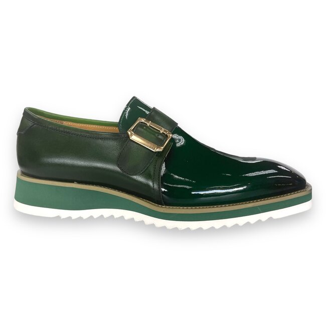 Carrucci Patent Leather slip on Monkstrap KS515-38P