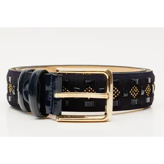 Vinci Leather The Vicino Black Leather Belt