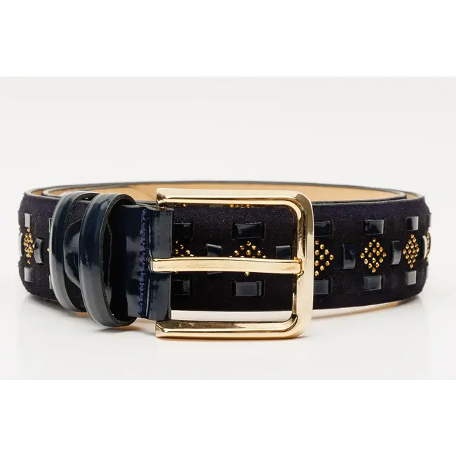 Vinci Leather The Vicino Black Leather Belt