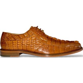 Belvedere Belvedere "Colombo" Camel Genuine Hornback Crocodile Shoes "1494"