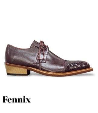 Fennix Fennix Max Alligator & Calfskin Shoes Burgundy