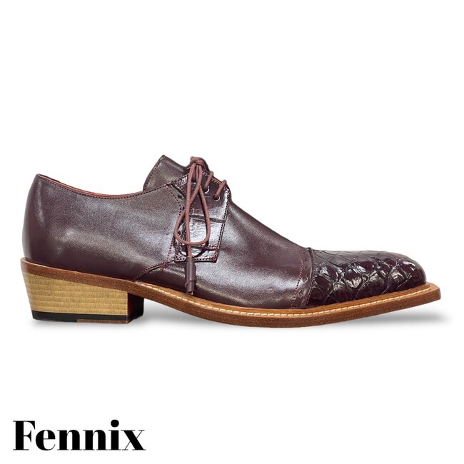 Fennix Max Alligator & Calfskin Shoes Burgundy