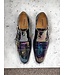 Mister Monk-Straps Black Iridescent Men's Shoes