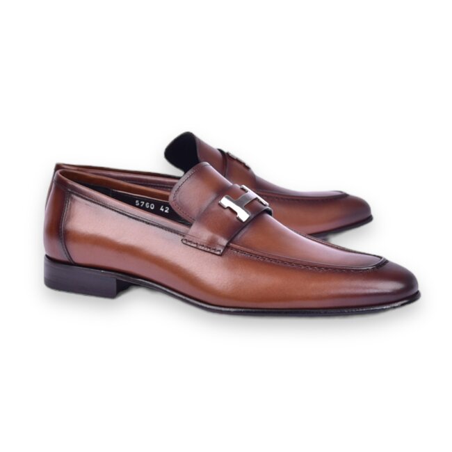 Corrente Burnished Calfskin Loafer Black "5760"