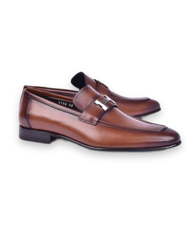 Corrente Corrente Burnished Calfskin Loafer Black "5760"