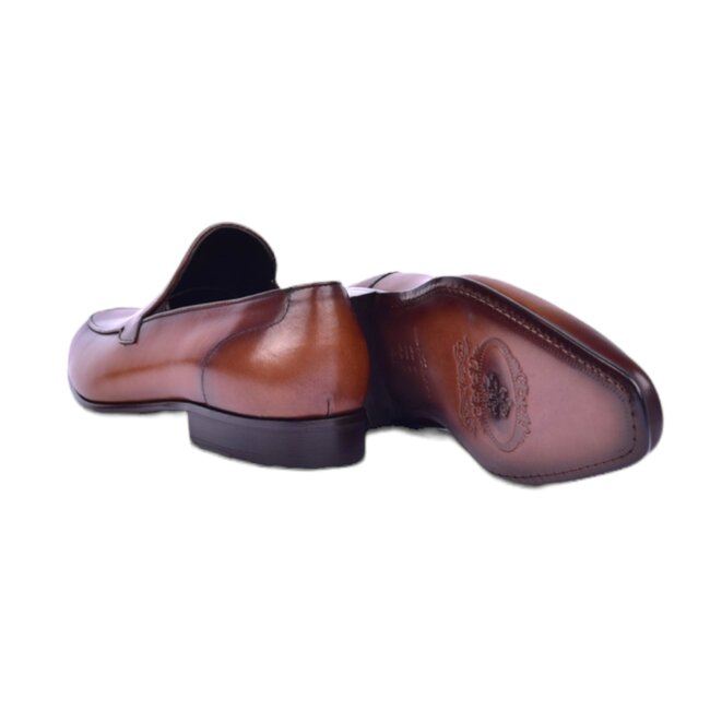 Corrente Burnished Calfskin Loafer Black "5760"