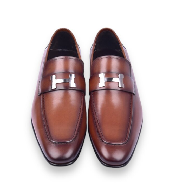 Corrente Corrente Burnished Calfskin Loafer Black "5760"