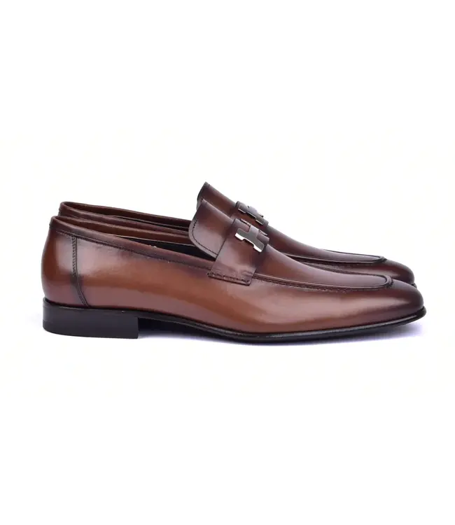 Corrente Corrente Burnished Calfskin Loafer Black "5760"