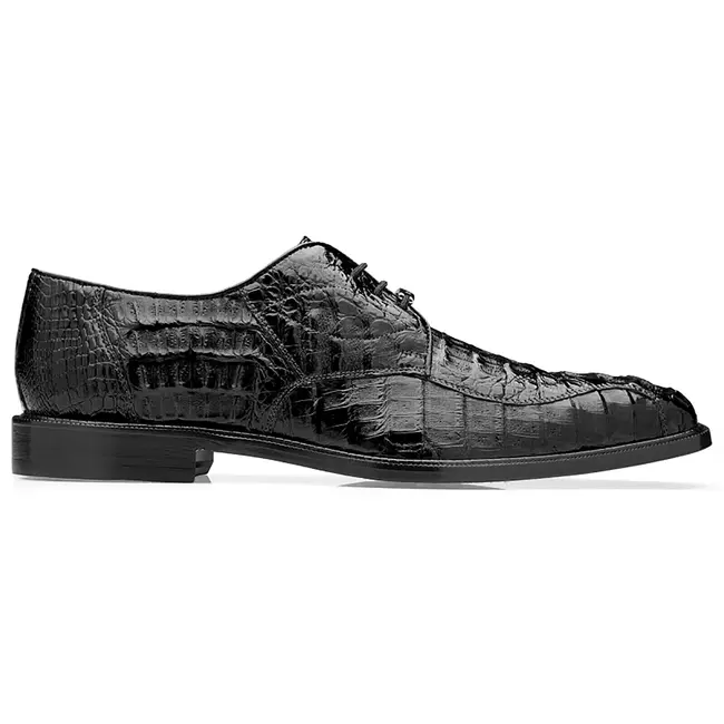 Belvedere Genuine Alligator Shoes Chapo - Black