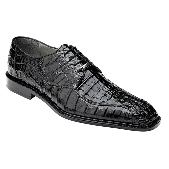 Belvedere Genuine Alligator Shoes Chapo - Black