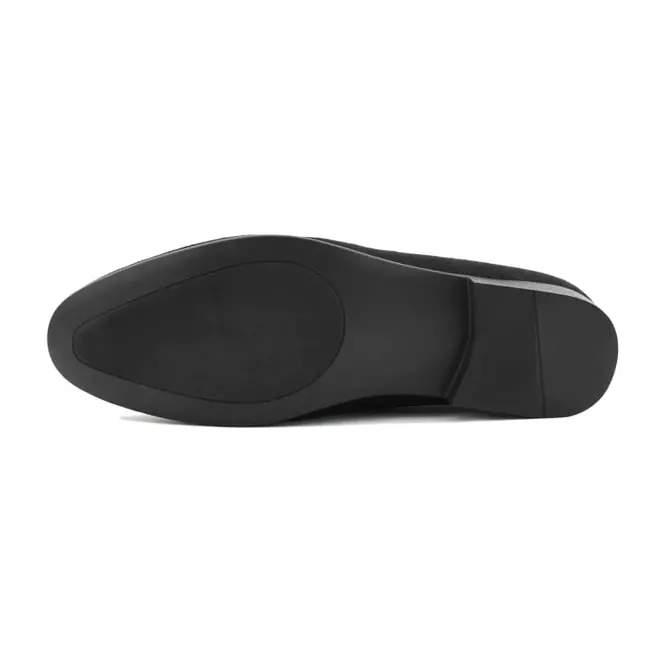 Amali Bradford - Microfiber Men's Slip-On Loafer with Gold Bit