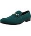 Amali Bradford - Microfiber Men's Slip-On Loafer with Gold Bit