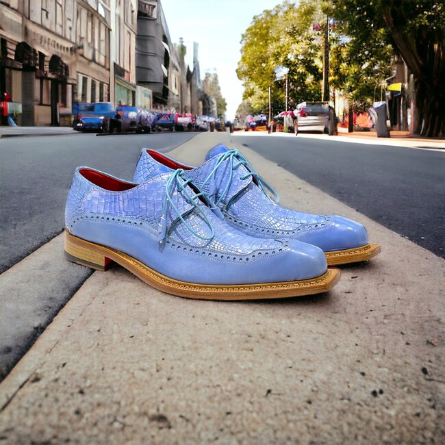 Fennix Finley Men's Shoes Calf /Alligator Exotic Oxfords (FX1013)