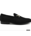 Amali Bradford - Microfiber Men's Slip-On Loafer with Gold Bit