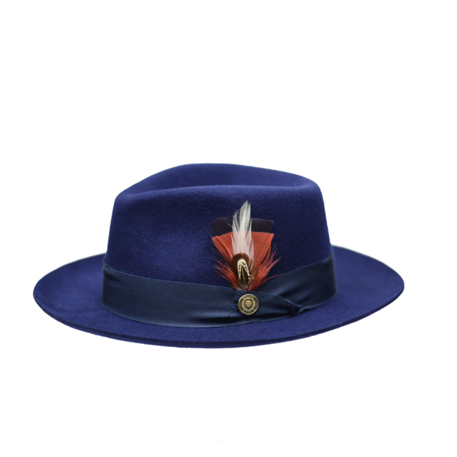 Bruno Capelo MILAN RAW EDGE WOOL FELT FEDORA HAT