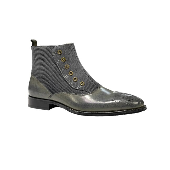 Giovanni Leather Boot W/Fabric (Kenderick)