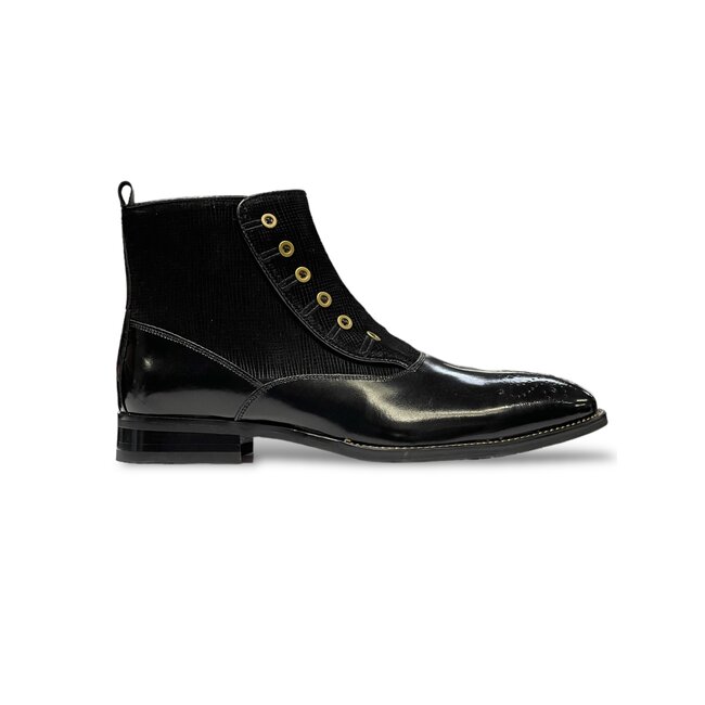 Giovanni Giovanni Leather Boot W/Fabric (Kenderick)