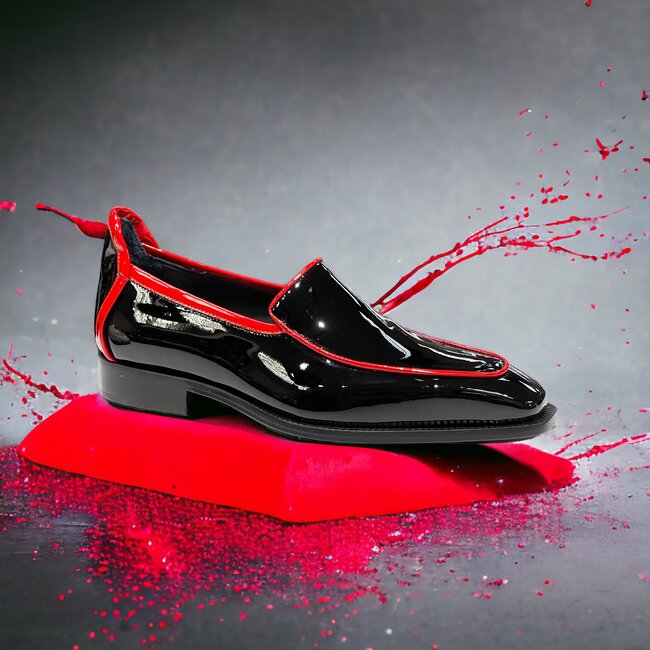 Duca Duca by Matiste Fano Shoes Patent Leather Black/Red