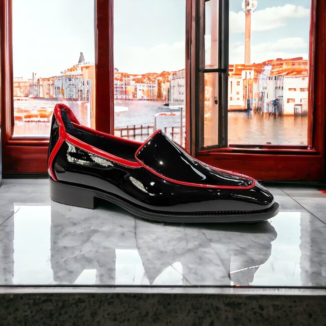 Duca by Matiste Fano Shoes Patent Leather Black/Red