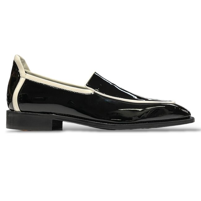 Duca by Matiste Fano Shoes Patent Leather Black/White