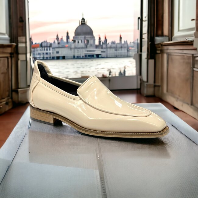 Duca by Matiste Fano Shoes Patent Leather Cream (D1138)