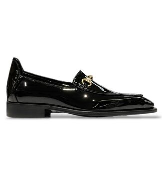 Duca Duca Fano Men's Shoes Patent Leather With Horse Buckle Black (D1138)