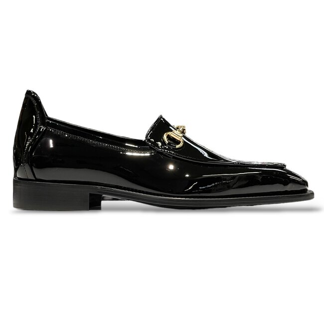 Duca Fano Men's Shoes Patent Leather Black (D1138)