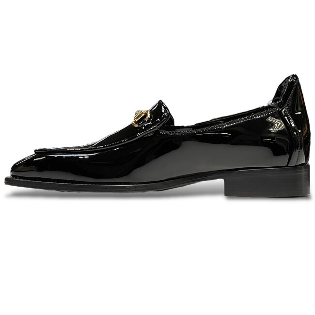 Duca Fano Men's Shoes Patent Leather Black (D1138)