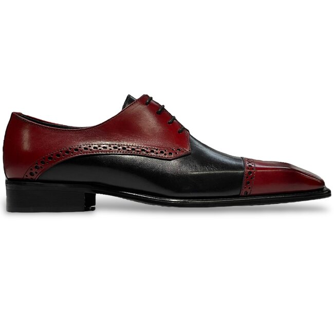 Duca Duca  "Roma” Genuine Calfskin Lace-up  Cap Toe