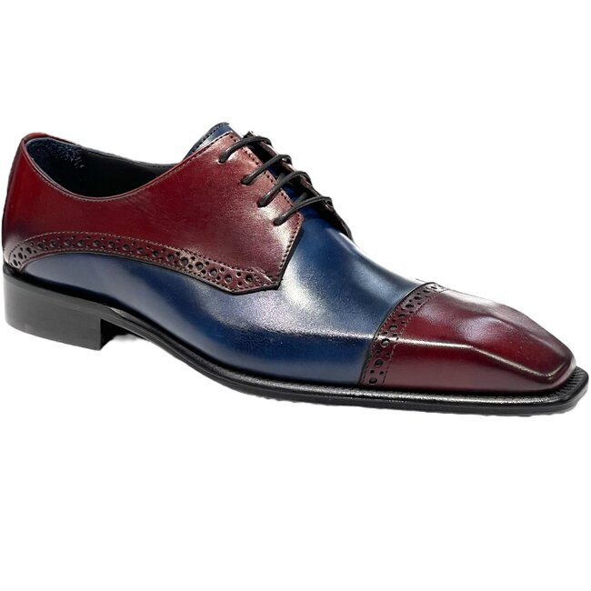 Duca Duca  "Roma” Genuine Calfskin Lace-up  Cap Toe