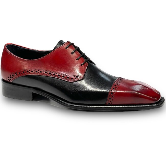 Duca  "Roma” Genuine Calfskin Lace-up  Cap Toe