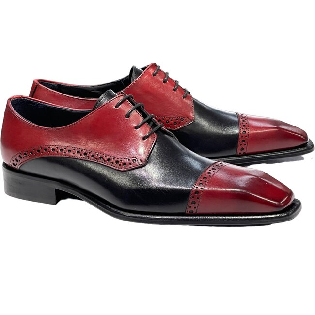 Duca Duca  "Roma” Genuine Calfskin Lace-up  Cap Toe