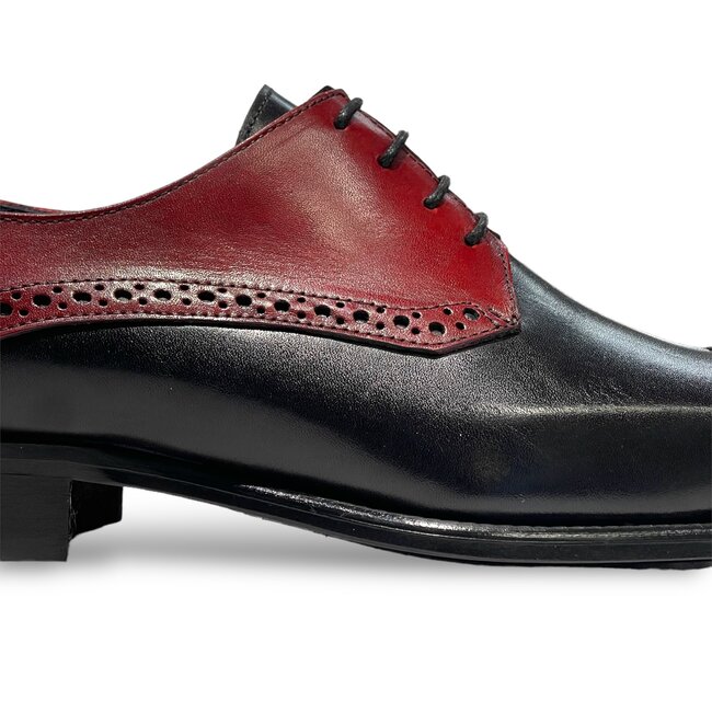 Duca Duca  "Roma” Genuine Calfskin Lace-up  Cap Toe