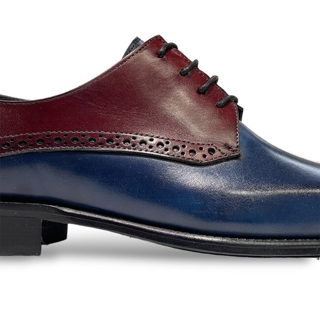 Duca Duca  "Roma” Genuine Calfskin Lace-up  Cap Toe