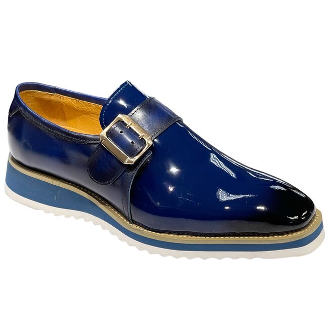 Carrucci Patent Leather slip on Monkstrap KS515-38P