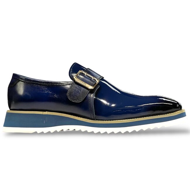 Carrucci Patent Leather slip on Monkstrap KS515-38P
