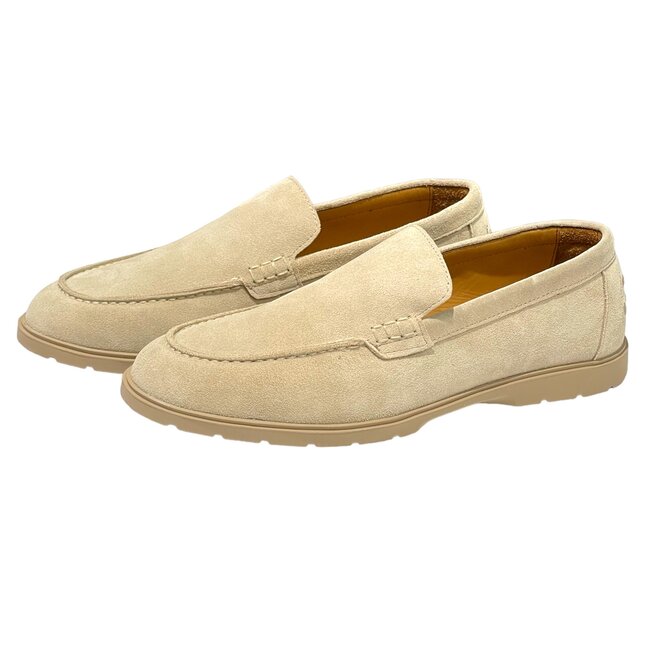 Tan/Camel  Sigotto Suede Leather Loafers