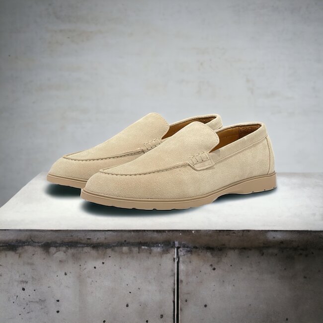 Tan/Camel  Sigotto Suede Leather Loafers